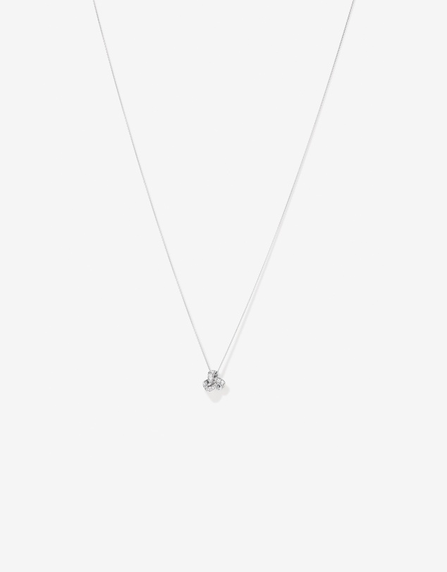 Michael Hill - Cubic Zirconia Knot Pendant Necklace in Sterling Silver
