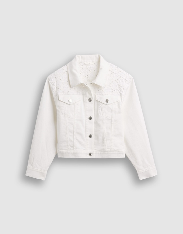 GAP - Eyelet Denim Jacket - Teens