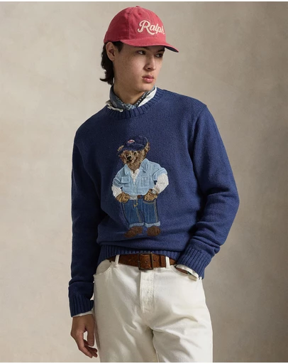Polo Ralph Lauren - Polo Bear Linen-Cotton Sweater