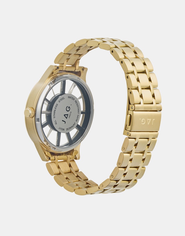 Jag - Gerroa Mens Gold Dial 43mm Gold Watch