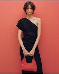 M.N.G - Rachel Asymmetrical Linen Dress