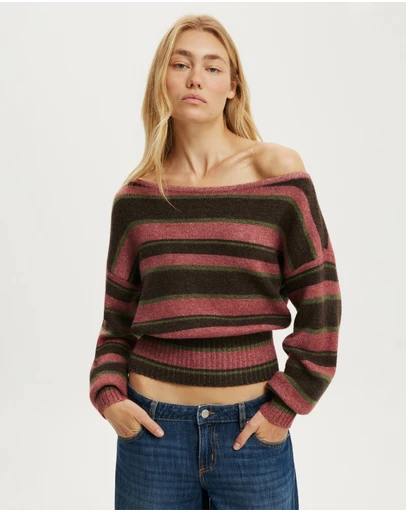 Cotton On - Softest Luxe Off Shoulder Knit Top