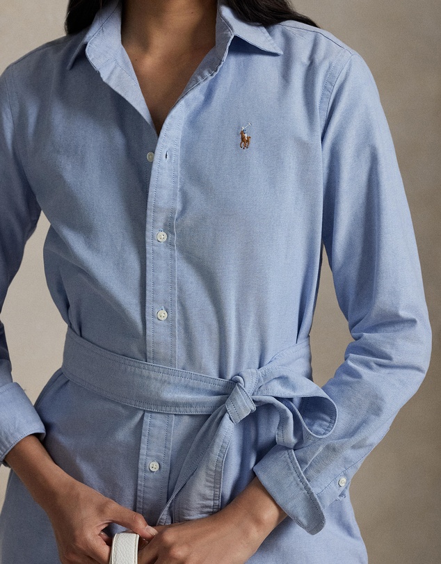 Polo Ralph Lauren - Belted Cotton Oxford Shirtdress