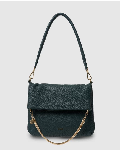 SABEN - Daria Shoulder Bag Hunter Green Bubble