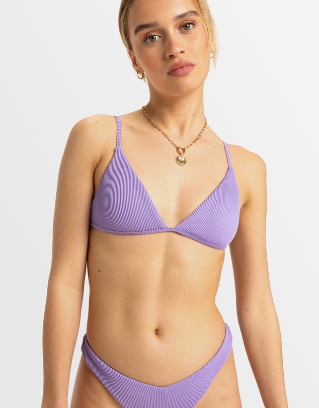 Roxy - Womens Rib Roxy Love The Quiver Tri Bikini Top