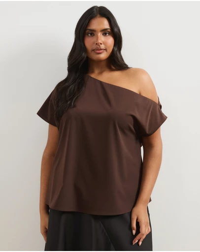 Atmos&Here Curvy - Willow Off Shoulder Top