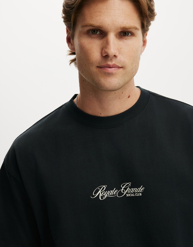Cotton On - Box Fit Text T-Shirt