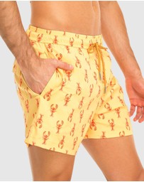 Tolu Australia - Yellow Boardshorts with Lobsters