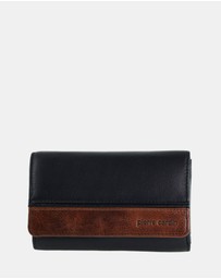Pierre Cardin - Pierre Cardin Leather Rustic Flat Wallet