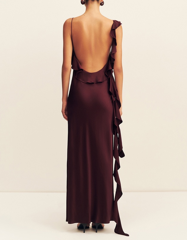 Shona Joy - Agnes Ruffle Slip Maxi Dress