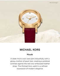 Michael Kors - Maude Red Analogue Watch
