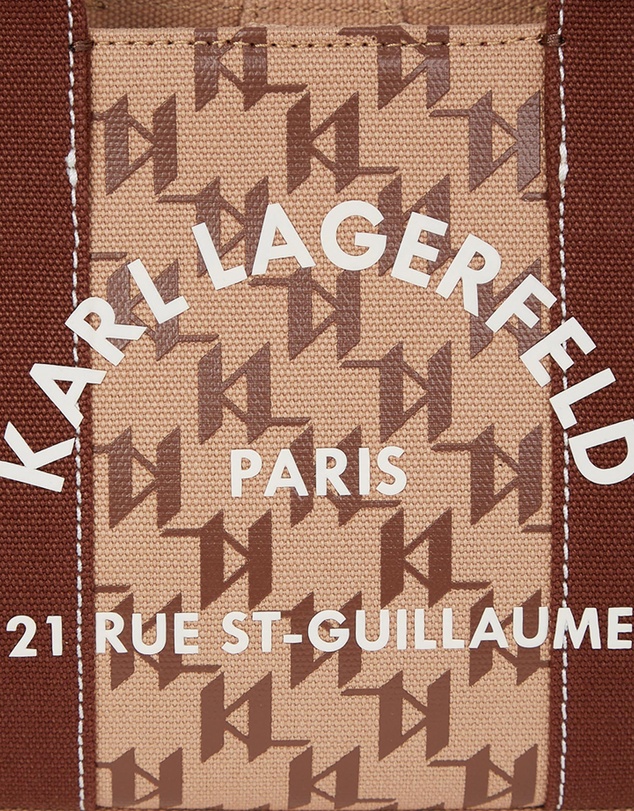 Karl Lagerfeld - K/Rue St-Guillaume Monogram East-West Magazine Tote Bag