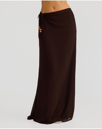 Vacay Swimwear - Vela Skirt Chocolate