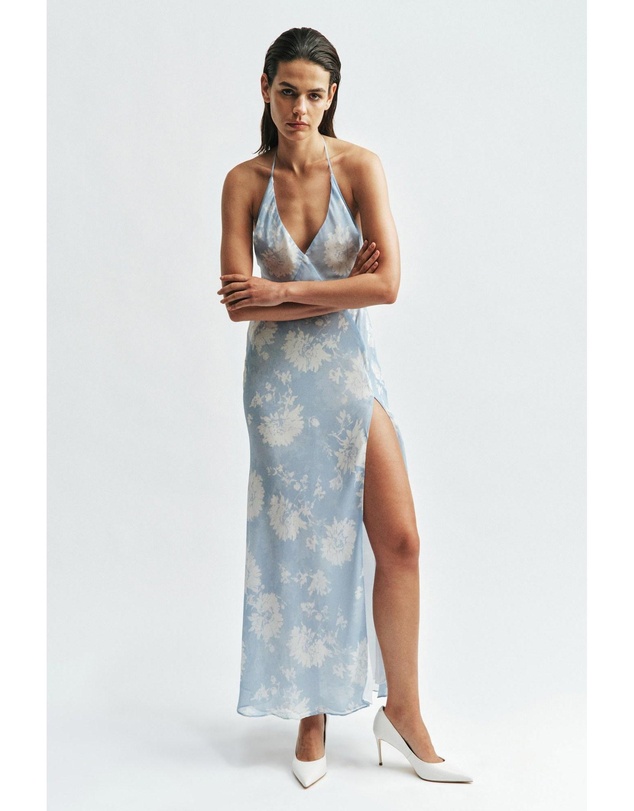 Bardot - Yve Halter Printed Maxi Dress