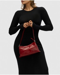 Florence - The Laura Red Leather Shoulder Bag