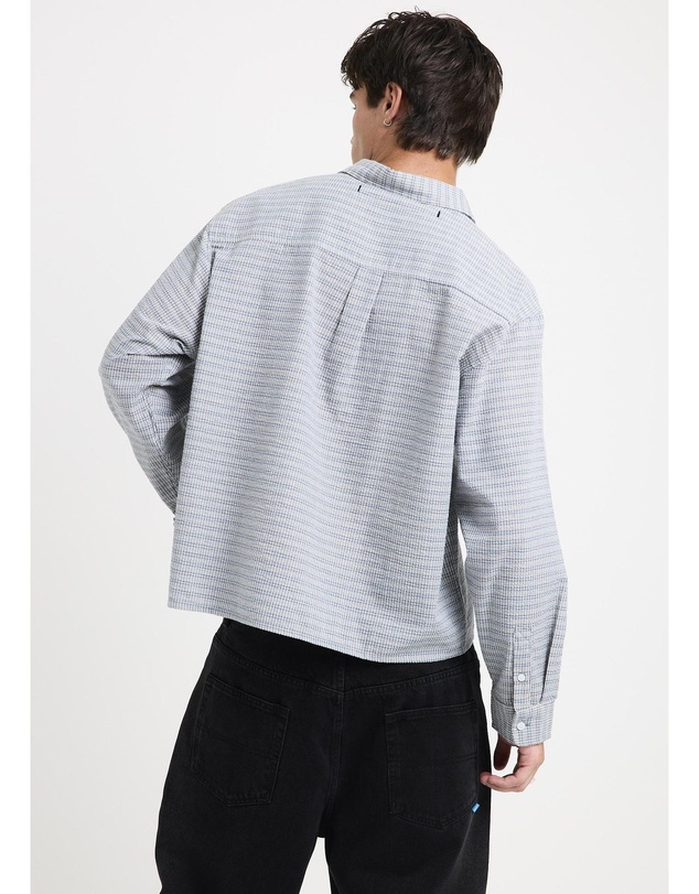 Black Noise White Rain - Heaton Long Sleeve Shirt