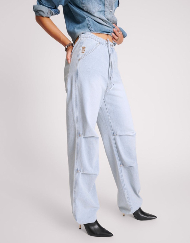 ONE TEASPOON - Blue Latte Marley Relaxed Denim Jeans