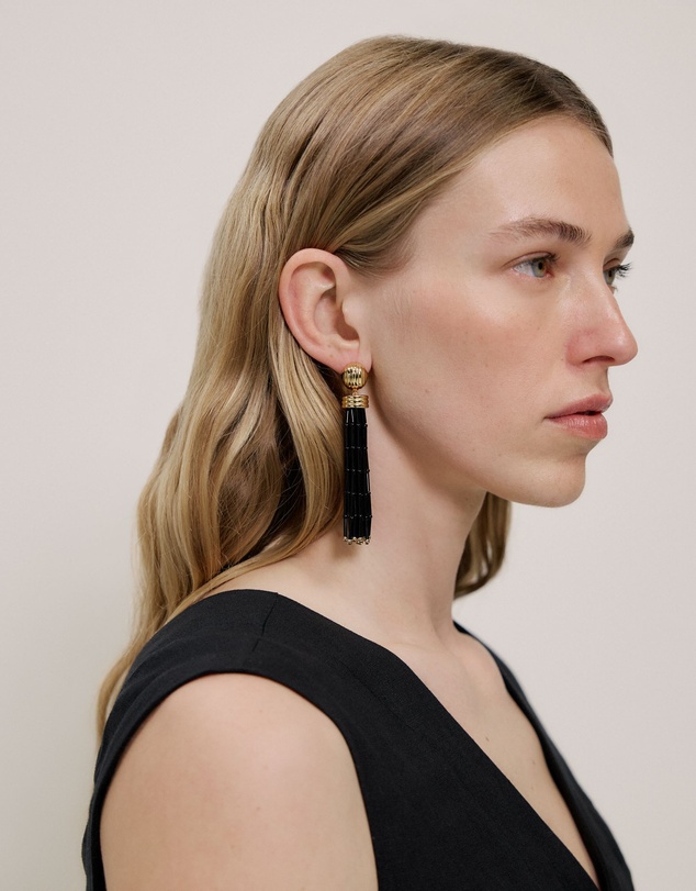 Trenery - Selin Drop Earrings in Black