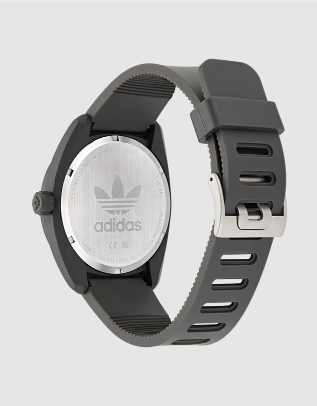 adidas Originals - Project Three 42mm Ceramic Case with Black Dial and Resin Strap