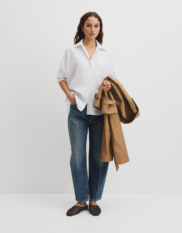 Country Road - Drape Sleeve Cotton Shirt