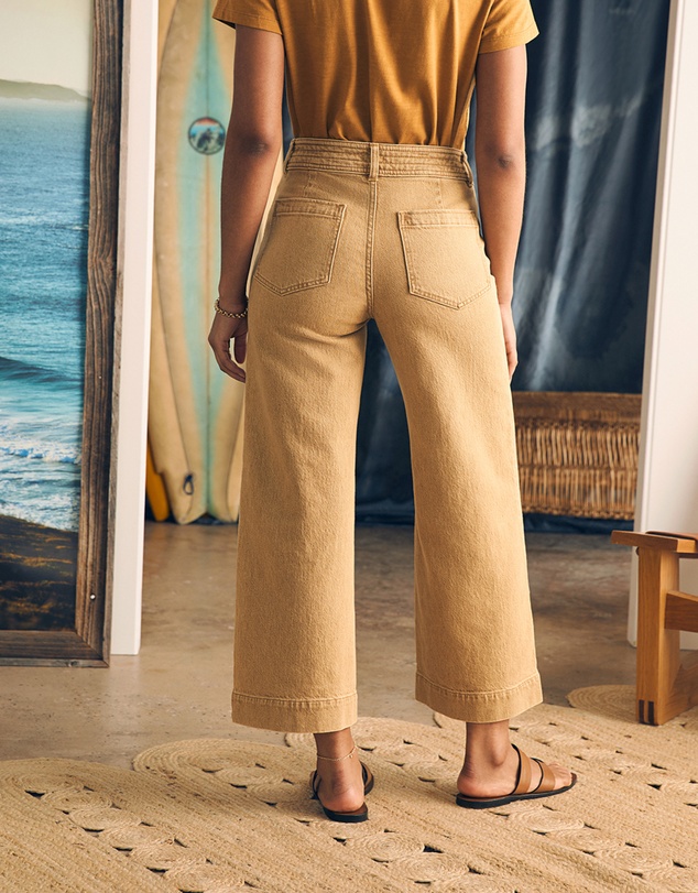 Faherty - Natural Dye Denim Harbor Crop Pant
