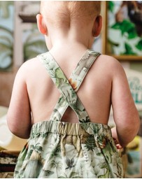 Fleur Harris - 'Prehistorica' Brontis Romper in Olive Leaf