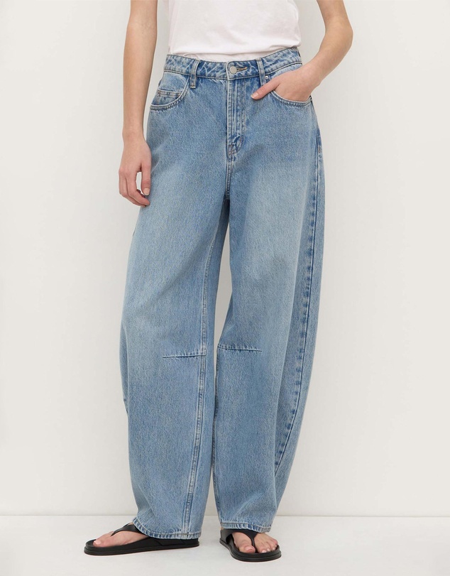Assembly Label - High Rise Barrel Jeans