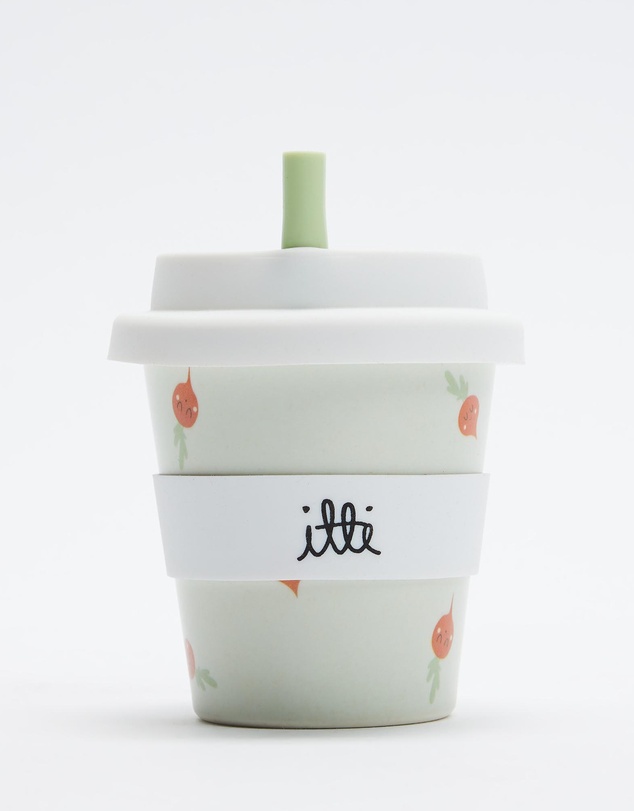 itti bitti - Bamboo Reusable Baby Cino Cup With 2 Straws - Babies-Kids