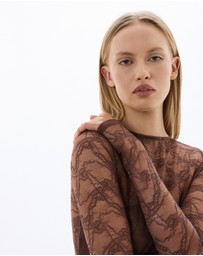 Dazie - Chai Spice Lace Mini Dress