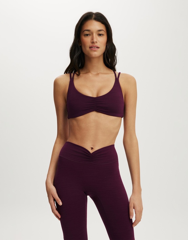 Cotton On Body Active - Ultra Soft Scrunch Front Strappy Crop