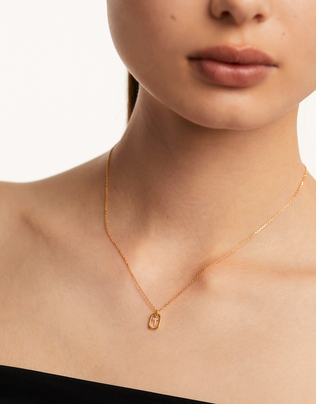 PDPAOLA - Mini Letter T Gold Necklace