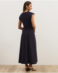 Atmos&Here - Freya V-Neck Ponte Midi Dress