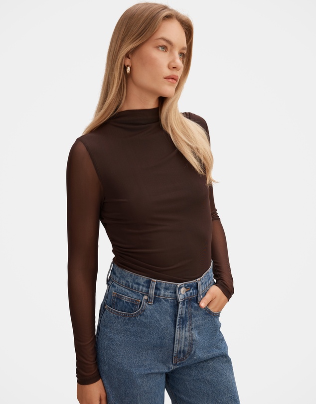 Forever New - Charlotte High Neck Long Sleeves Top