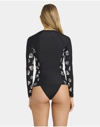 Billabong - Womens Sandy Shells Off Shore Long Sleeve Rash Vest