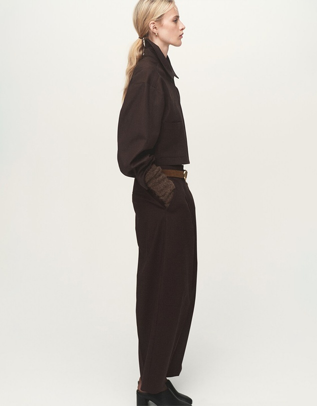 M.N.G - Pleated Wide Leg Trousers