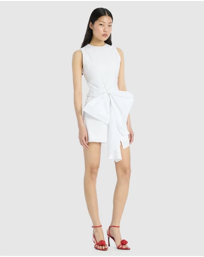 ROTATE - Sleeveless Dress With Bow