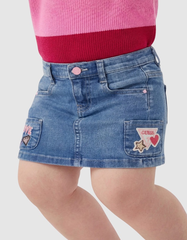 GUESS - Stretch Denim Mini Skirt