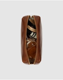 Republic of Florence - The Otto Tan Leather Dopp Kit