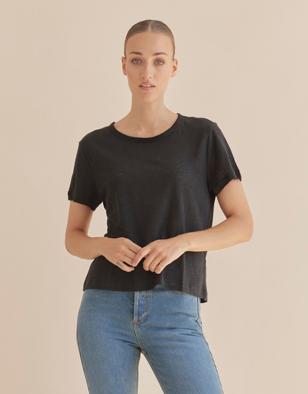 Amelius - Coogee Linen Crew Neck Tee