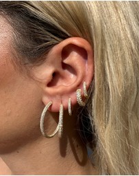 Izoa - Alexa Hoop Earrings