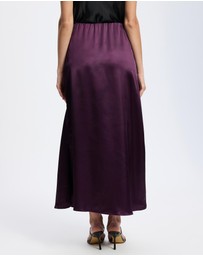 Mossée - Maya Silk Stretch Long Straight Skirt