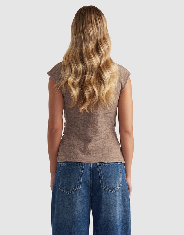 Decjuba - Carla Metal Detail Wrap Top