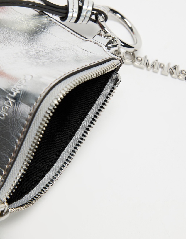Calvin Klein - Script Metallic Pouch On Strap Charm