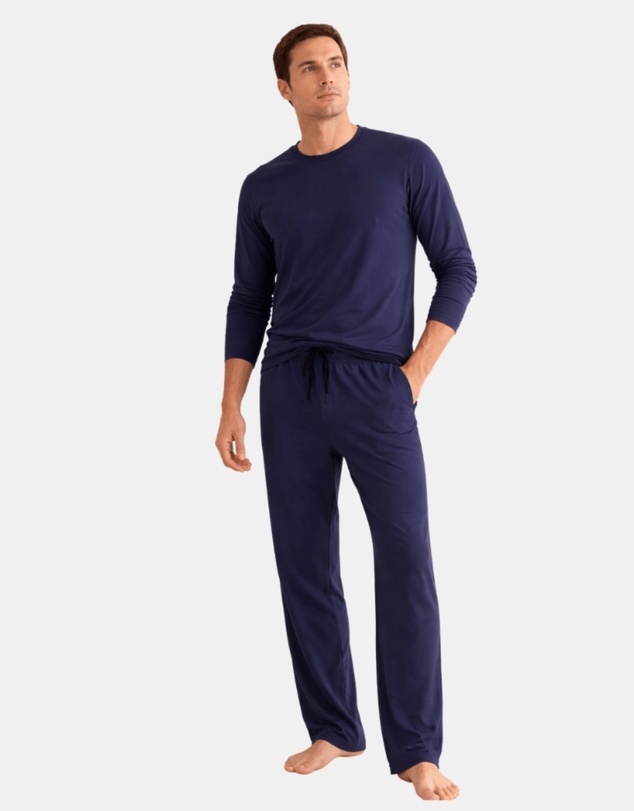 Henry Bucks - Henry Lounge Modal Jersey Long Sleeve Pyjama Set