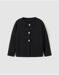 M.N.G - Knitted Cardigan With Jewel Button