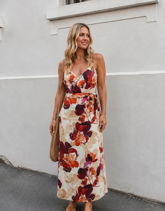 Esther & Co - Laguna Dress - Fawn Floral