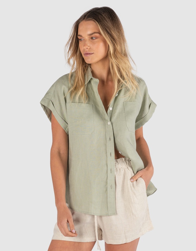 CAMIXA - CAPRI Short Sleeve Linen Shirt