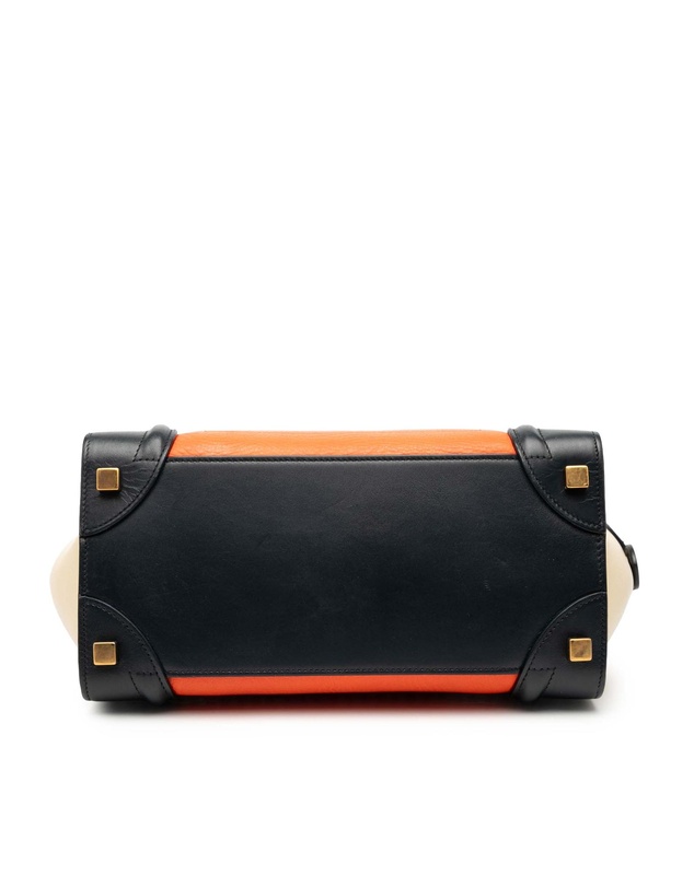 Pre-Loved by Azura Reborn - Pre-Loved Micro Tricolor Leather Luggage Tote