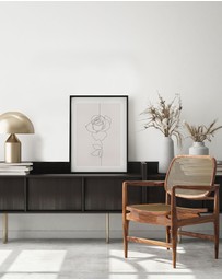 Olive et Oriel - Line Figure IV Art Print
