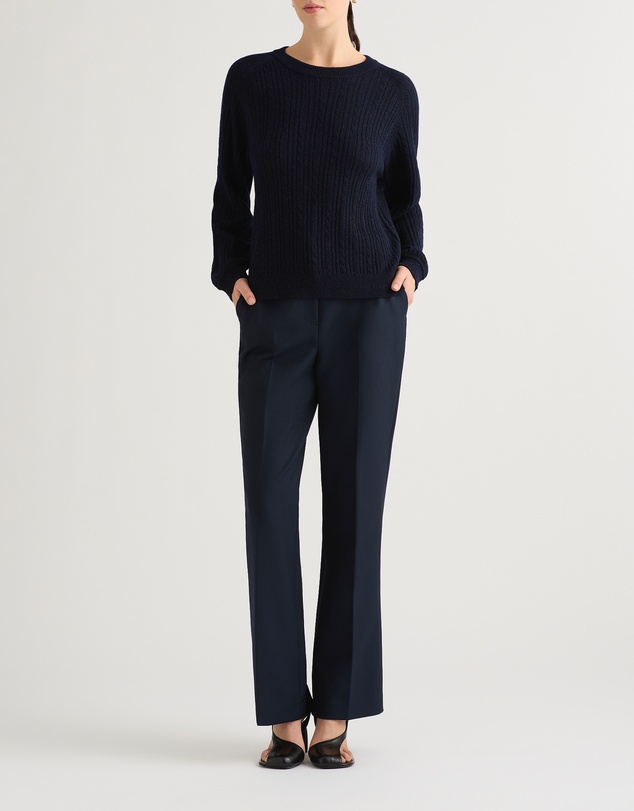 David Lawrence - Watson Wool Cable Knit Jumper